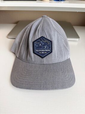 Travis Mathew Desert Willow Grey Trucker SnapBack Hat